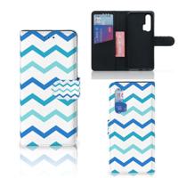 Honor 20 Pro | Telefoon Hoesje | Zigzag Blauw