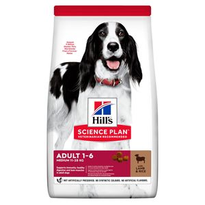 Hill's Adult Medium met lam & rijst hondenvoer 18 kg