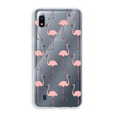 Anything Flamingoes: Samsung Galaxy A10 Transparant Hoesje