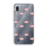 Anything Flamingoes: Samsung Galaxy A10 Transparant Hoesje