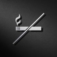 Niet Roken pictogram Phos Design -OP IS OP! - thumbnail