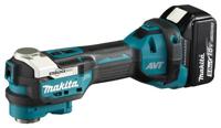 Makita dtm52rtjx2 | 18 v | multitool | set | 5,0 ah accu (2 st) | lader | accessoireset | in mbox