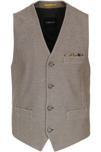 Venti Modern Fit Vest beige, Effen