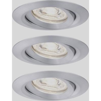 Paulmann 94297 EBL Nova mini Coin LED-inbouwlamp Set van 3 stuks 4 W Aluminium
