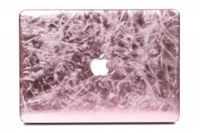 Lunso MacBook Air 13 inch (2010-2017) cover hoes - case - shiny leer roze - thumbnail