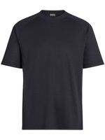 Zegna t-shirt à manches raglan - Bleu