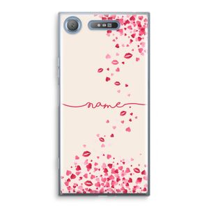 Hartjes en kusjes: Sony Xperia XZ1 Transparant Hoesje