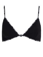 Karl Lagerfeld soutien-gorge à bandes logo - Noir