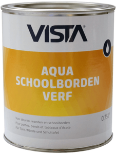 vista aqua schoolbordenverf zwart 750 ml