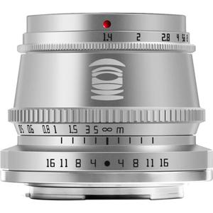 TTArtisan APS-C 35mm F1.4 Canon RF mount zilver