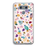 Terrazzo Memphis Pink: LG G6 Transparant Hoesje