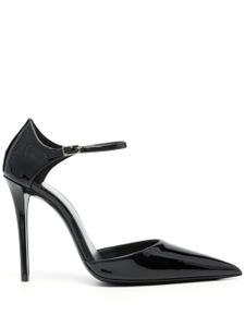 Saint Laurent escarpins Avenue en cuir à fini verni 110 mm - Noir