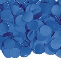 Blauwe confetti zak van 1 kilo   -