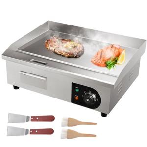 VEVOR gastronomy elektrische bakplaat 3000W RVS 54x30x1cm