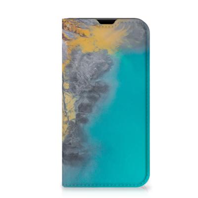 iPhone 13 Mini | Standcase | Marble Blue Gold