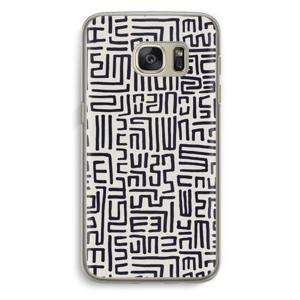 Moroccan Print: Samsung Galaxy S7 Transparant Hoesje