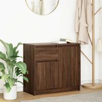 Dressoir met lade 71x35x65 cm spaanplaat bruin eikenkleurig
