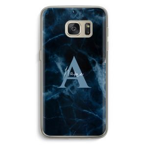 Midnight Marble: Samsung Galaxy S7 Transparant Hoesje