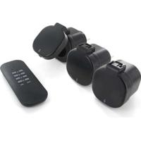 CHACON Set 3 mini buitenstopcontacten Aan / Uit - 3000W - FR + Afstandsbediening