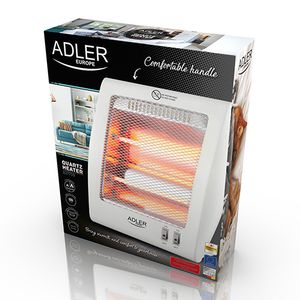 Adler AD 7709 Binnen Wit 800 W Kwarts-elektrisch verwarmingstoestel