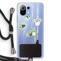 Hang In There: Xiaomi Mi 11 Lite Transparant Hoesje met koord