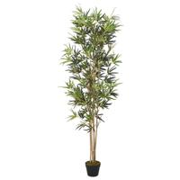 Kunstplant bamboe 1104 bladeren 180 cm groen - thumbnail