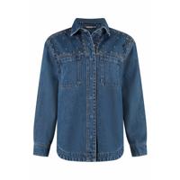 Florez - Blauw | Dames | Blouse | Blauw | XXL | regular | Kamst mode
