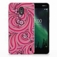 Nokia 2 | Hoesje maken | Swirl Pink