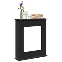 Haardombouw 75x20x87,5 cm bewerkt hout zwart