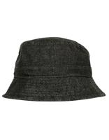 Flexfit FX5003DB Denim Bucket Hat - Black/Grey - One Size - thumbnail