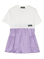 Versace Kids robe à motif monogrammé - Blanc