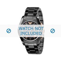 Horlogeband Armani AR1410 Keramiek Zwart 22mm Horlogeband Armani AR1410 Keramiek Zwart 22mm