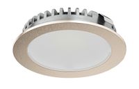 LED inbouwspot 12V 2.5W 135 lumen 2700K 100° 58mm rvs-kleurug vernikkeld IP20 Hafele 2094