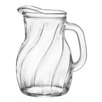 Glazen schenkkan/waterkan 1 liter   - - thumbnail