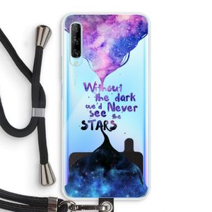 Stars quote: Huawei P Smart Pro Transparant Hoesje met koord