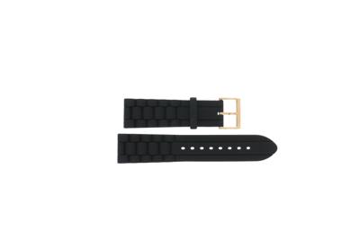 Horlogeband Marc by Marc Jacobs MBM5501 Silicoon Zwart 22mm