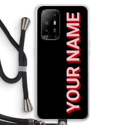 Namecase: Oppo A95 5G Transparant Hoesje met koord