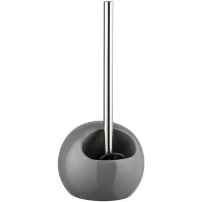 Wenko Toiletborstel Met Houder Rimless 40 Cm Keramiek Grijs Wenko Toiletborstel Met Houder Rimless 40 Cm Keramiek Grijs