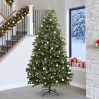 VidaXL Kunstkerstboom met 300 led groen 270 cm pvc en metaal