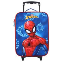 Spiderman reiskoffer voor kinderen - blauw - 32 x 11 x 42 cm - trolley   -