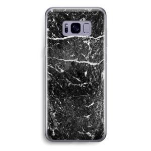 Zwart marmer: Samsung Galaxy S8 Transparant Hoesje
