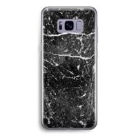 Zwart marmer: Samsung Galaxy S8 Transparant Hoesje - thumbnail
