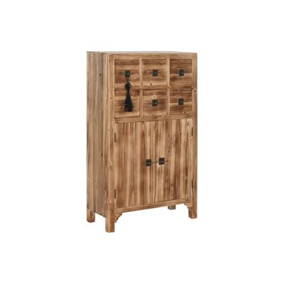 Ladekast Home ESPRIT Zwart Natuurlijk Spar Hout MDF Orientaals 63 x 27 x 101 cm