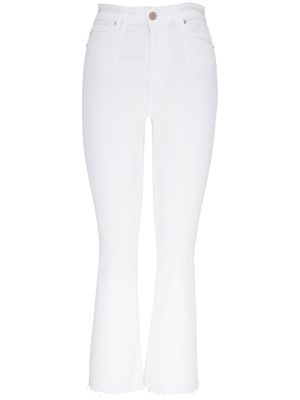 AG Jeans jean évasé à taille haute - Blanc