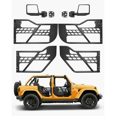 VEVOR 4-deurs Jeep Tube Door 2018-2024 Jeep Wrangler JL met zijspiegels Jacht