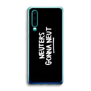 Neuters (zwart): Huawei P30 Transparant Hoesje