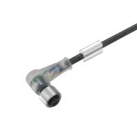 Weidmüller 9456380500 Sensor/actuator connector, geassembleerd M12 Aantal polen: 4 Bus, haaks 5.00 m 1 stuk(s)