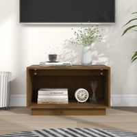 Tv-meubel 60x35x35 cm massief grenenhout honingbruin