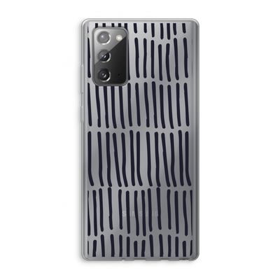 Moroccan stripes: Samsung Galaxy Note 20 / Note 20 5G Transparant Hoesje
