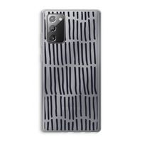 Moroccan stripes: Samsung Galaxy Note 20 / Note 20 5G Transparant Hoesje